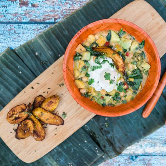 Plantain Poached Egg