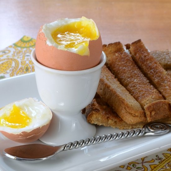 Soft Boiled Egg with Buttery Toast