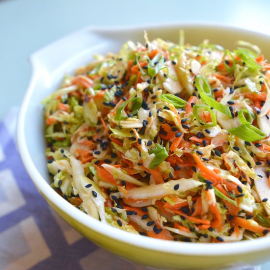 Asian Brussels Sprouts Slaw