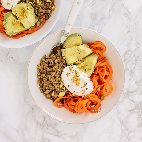 Carrot and Lentil Bowl