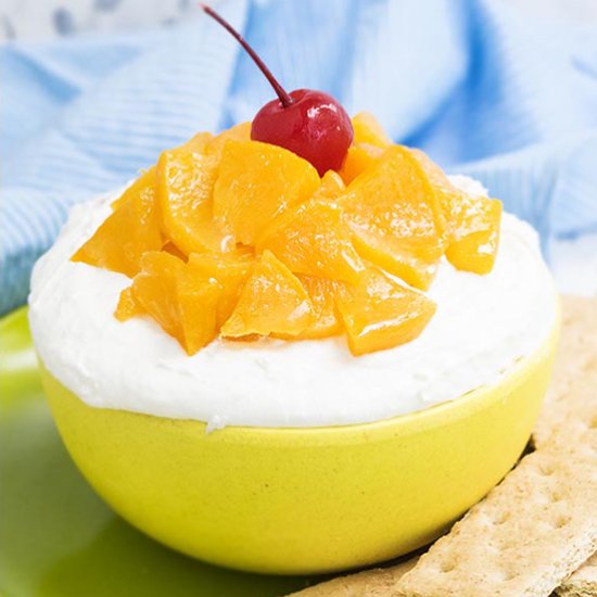 Peaches and cream dip