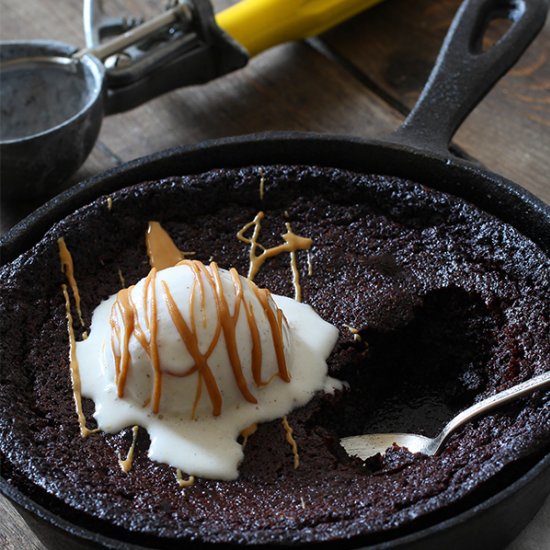 Soft Skillet Brownies