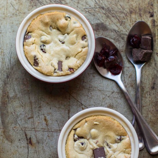 Chocolate Cherry Cookie Bowls