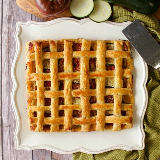 Puff Pastry Tomato Zucchini Tart