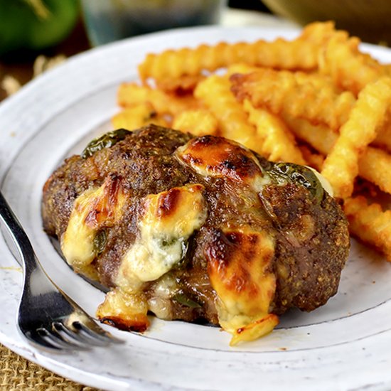 Mini Philly Cheesesteak Meatloaves