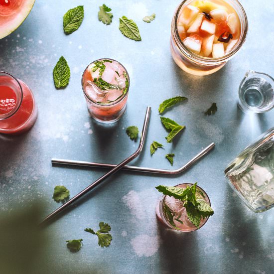 Watermelon, Herbs & Sotol Cocktail