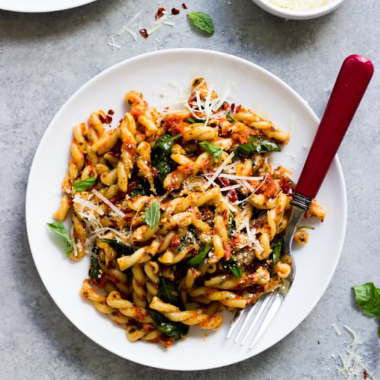 20-Minute Sun Dried Tomato Pasta