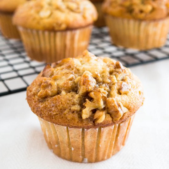 Banana Nut Maple Muffins