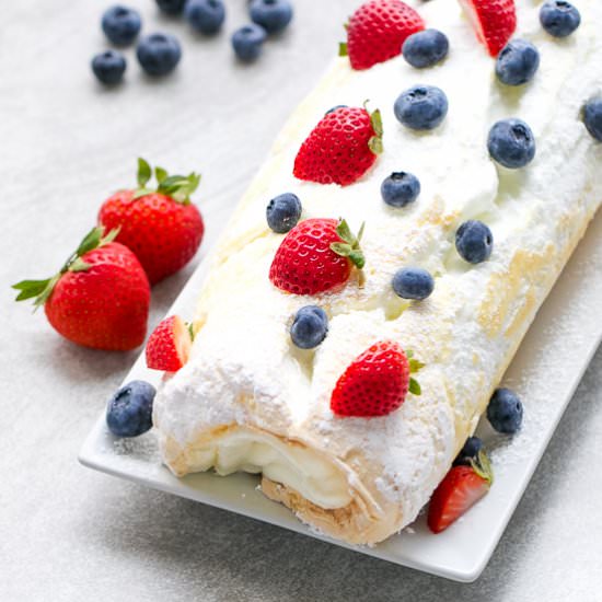 Pavlova Cake Roll