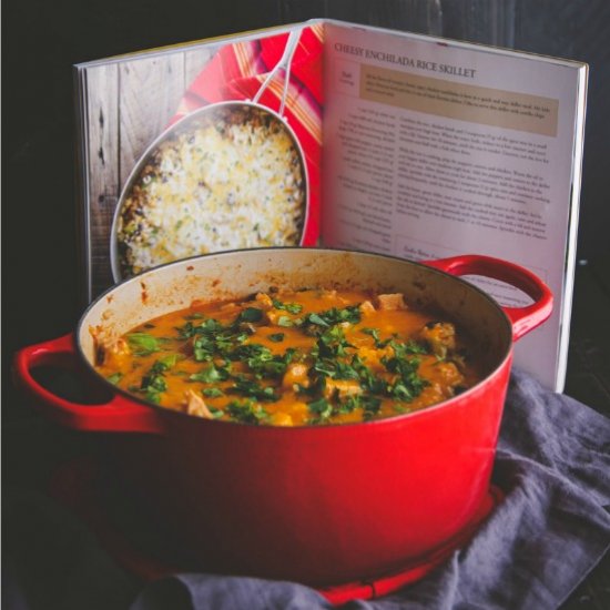 Cheesy chicken enchilada casserole