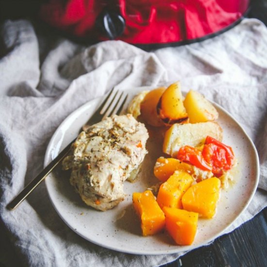 Slow cooker green chicken