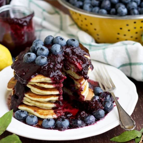 Blueberry Ricotta Pancakes