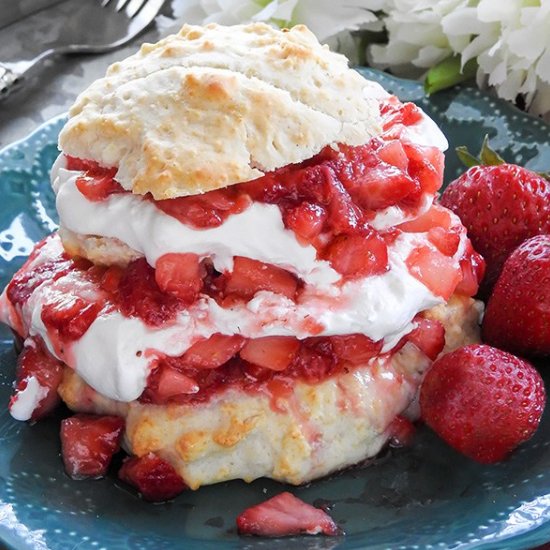 Homemade Strawberry Shortcake