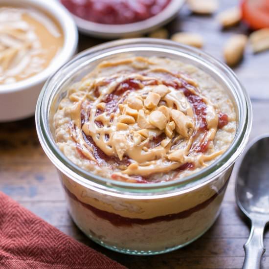 Peanut Butter & Jelly Oatmeal