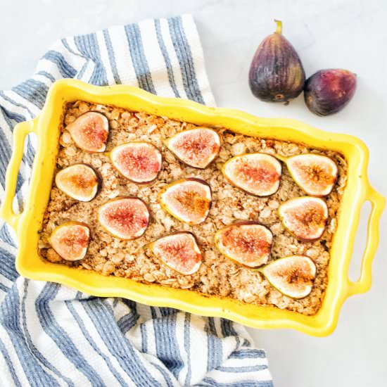 Fig and Strawberry Crumble