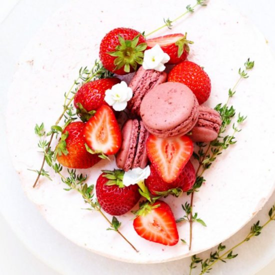 Strawberry Shortcake Ice Cream Cake