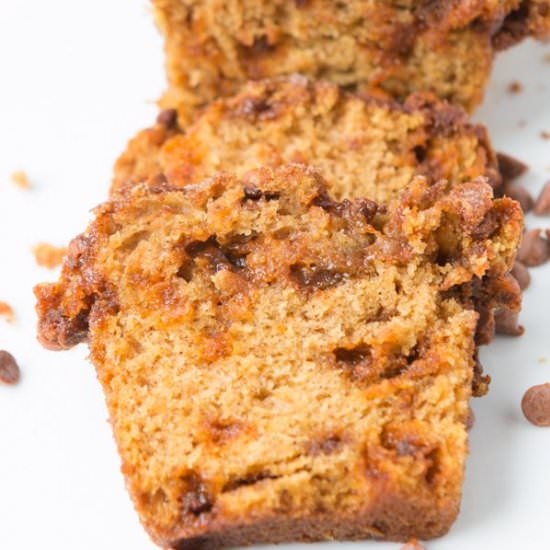 Loaded Cinnamon Chip Pumpkin Bread