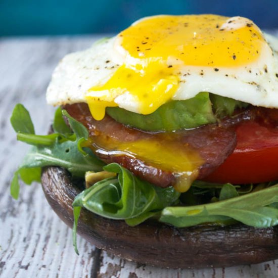 Open Face Mushroom BLT’s