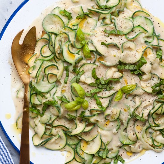 Zucchini Fettuccine Alfredo