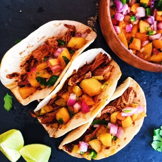 Spicy Coca Cola Pulled Pork Tacos