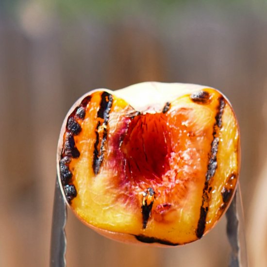 Grilled Cinnamon Peaches