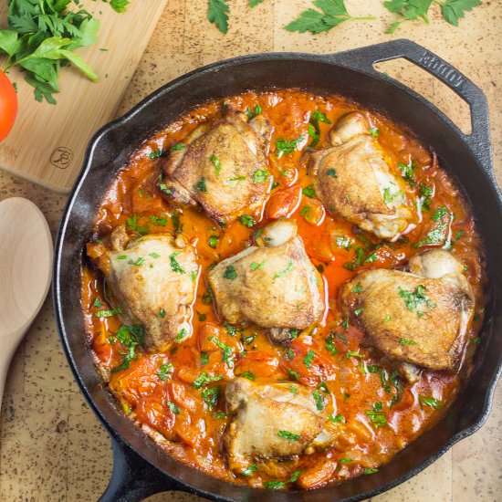 Creamy Tomato Chicken Skillet