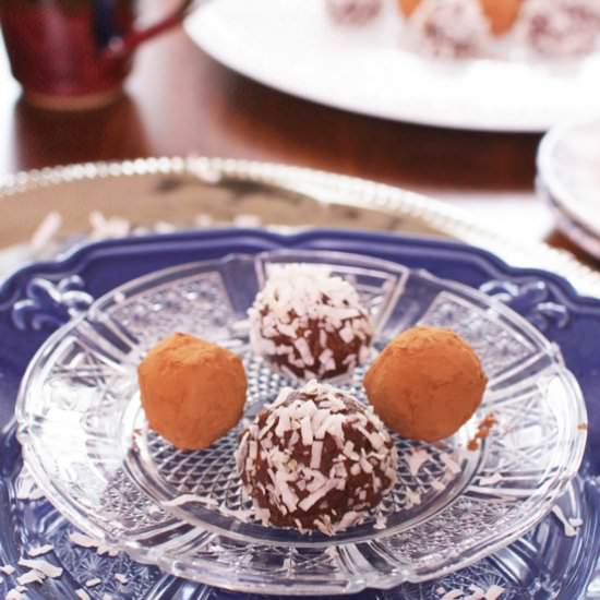 Cocoa Date Nut Truffles