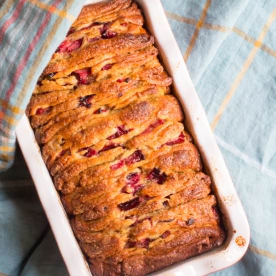 Brown Sugar & Plum Pull-Apart Bread