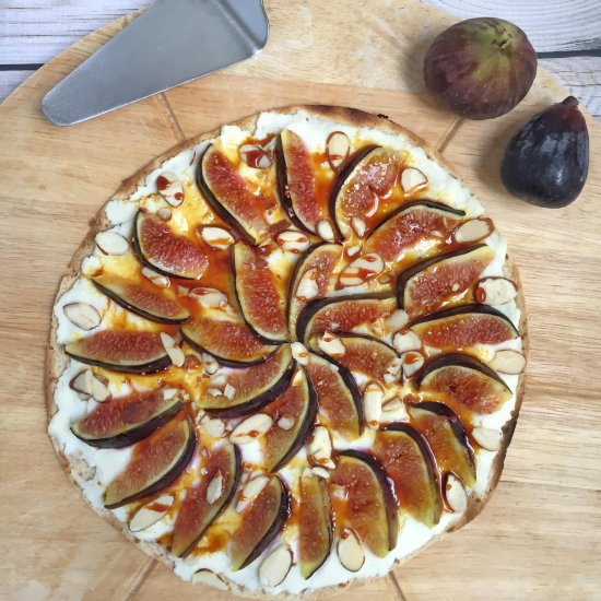 Fig Ricotta and Almond Pizza