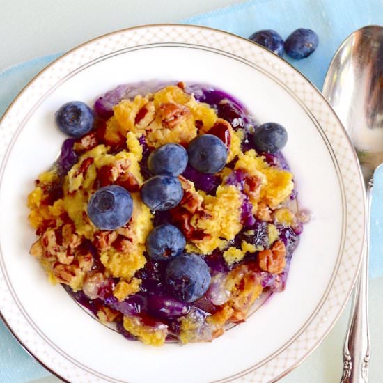 Pineapple Blueberry Dump Cake