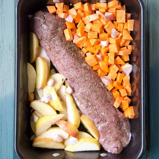 One Pan Roasted Pork Tenderloin