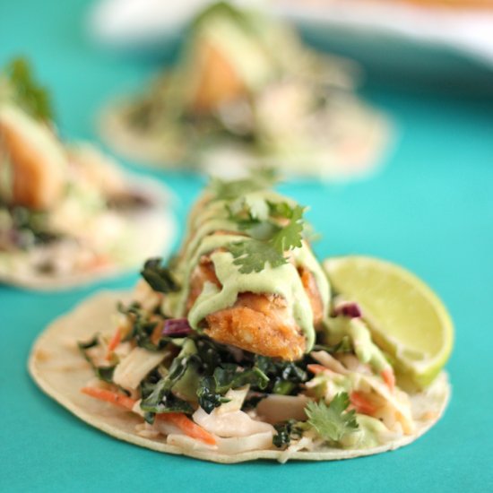 Crispy “Beer” Battered Fish Tacos