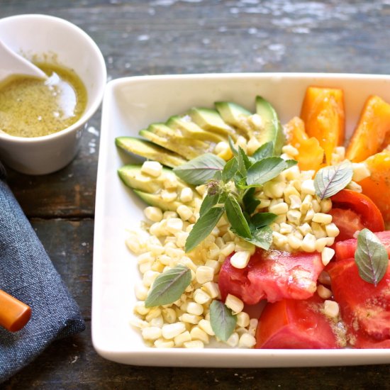 Green Curry Corn Tomato Salad