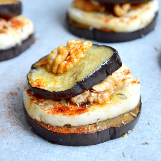 Eggplant & Goat Cheese Stacks