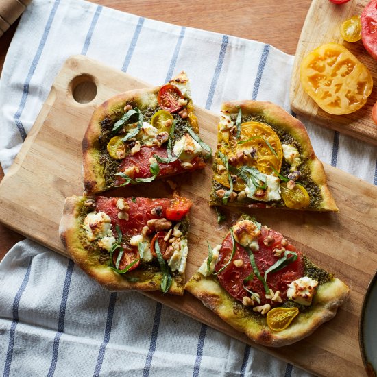 Walnut Pesto Margherita Pizza