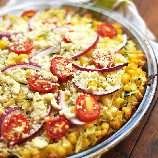 Roasted Feta Zucchini Pie