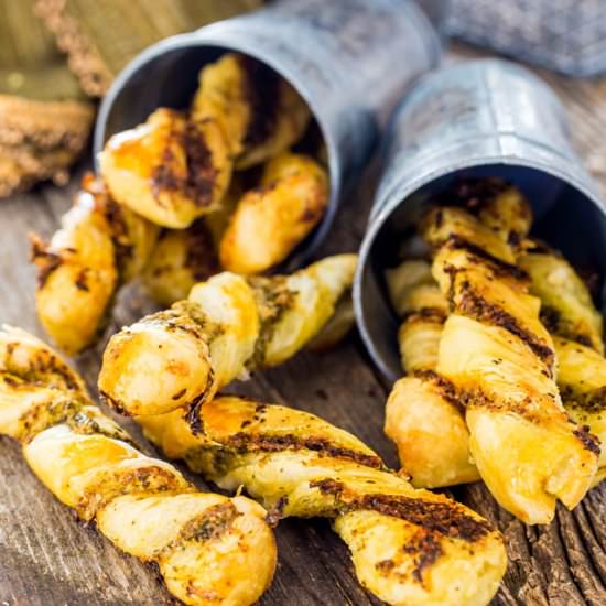 Parmesan Pesto Twists