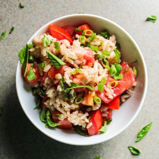 Italian Rice Salad with Tomatoes