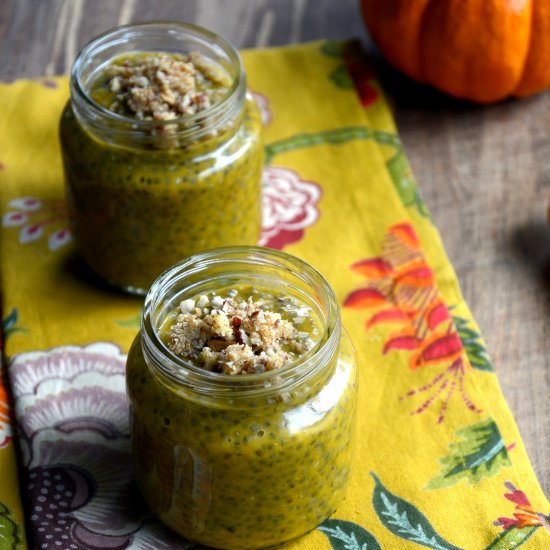 pumpkin pie chia pudding