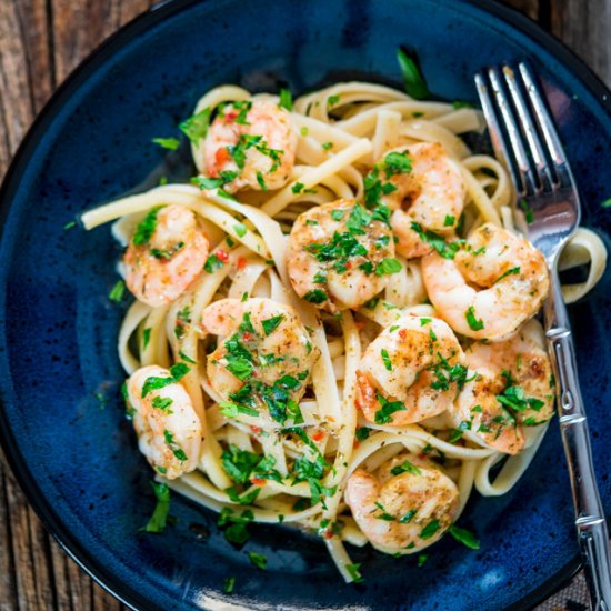 Italian Shrimp Bake with Pasta