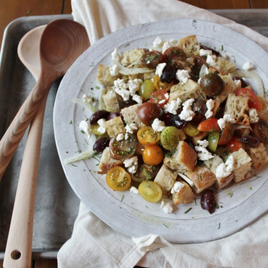 Panzanella with Heirlooms + Fennel