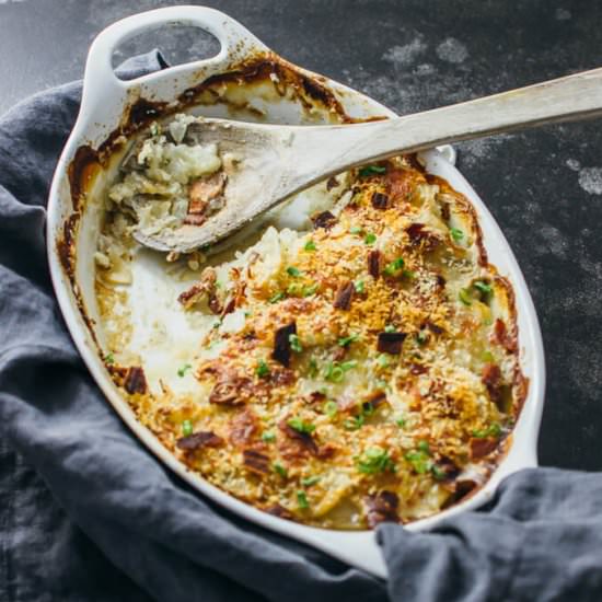 Scalloped potatoes au gratin