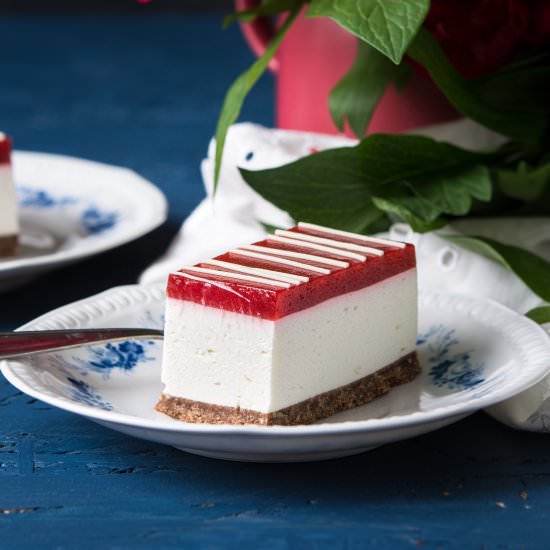 No-bake strawberry cheesecake