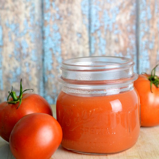 Homemade Canned Tomato Sauce