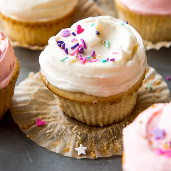 Perfect Vanilla Cupcakes