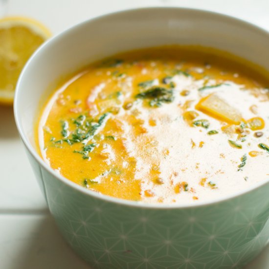 Lentil Spinach Soup