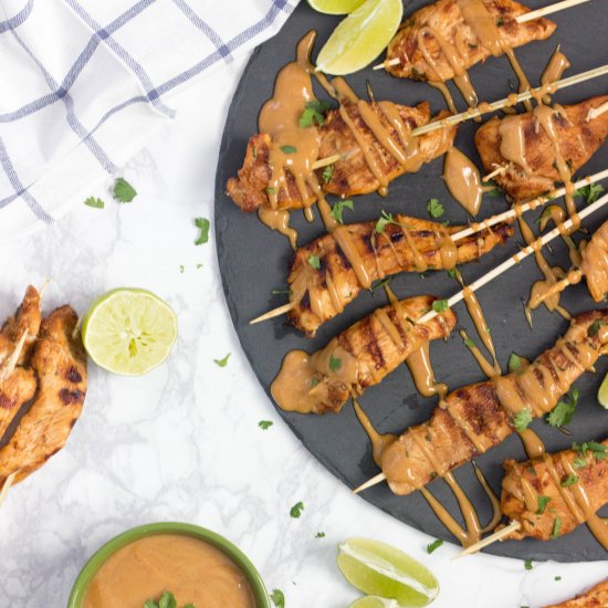 Grilled Thai Chicken Skewers