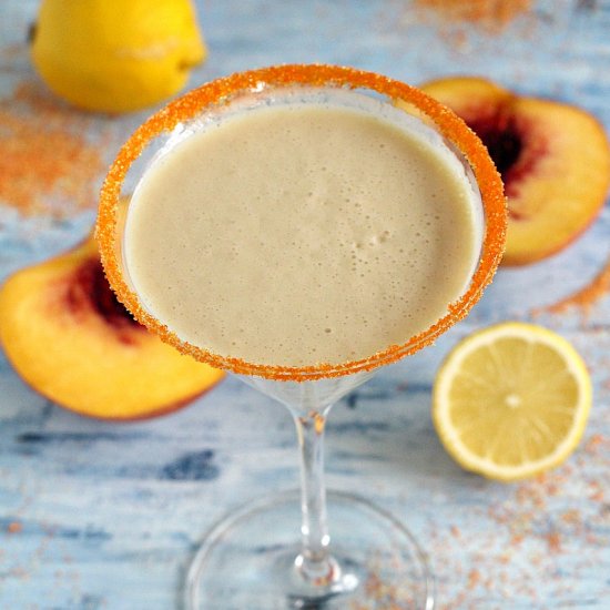 Peaches and Cream Martini