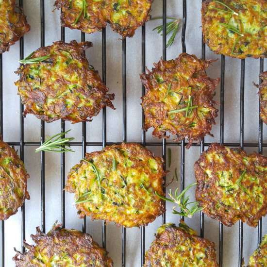 Rosemary Zucchini Fritters