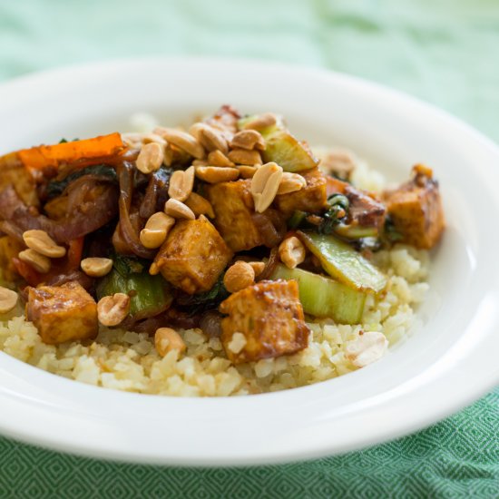 Tofu Cauliflower Stir Fry